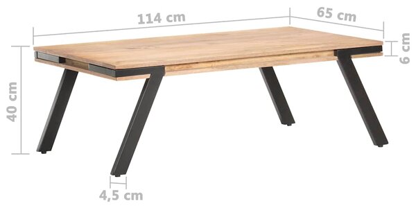 Konferenční stolek 114 x 65 x 40 cm masivní mangovník 288118