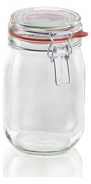 Leifheit Zavařovací sklenice s klipem a těsnicí gumou, 1,14 l