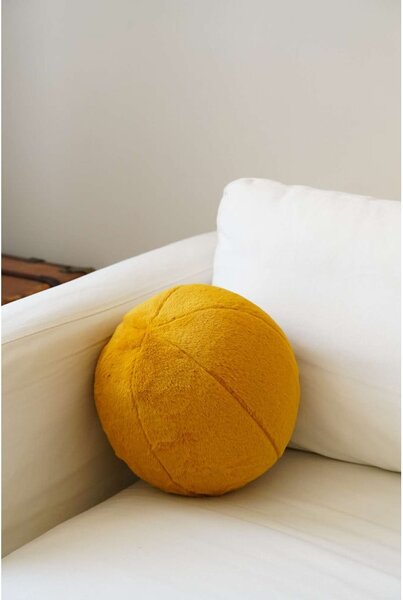 Dekorační polštář z mikroplyše ø 25 cm Top – Mioli Decor