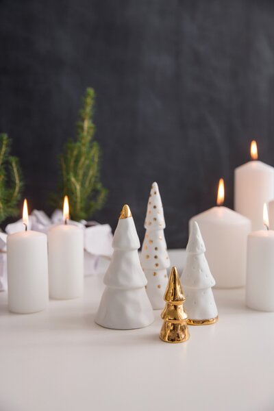 Räder Sada porcelánových stromečků - zlaté