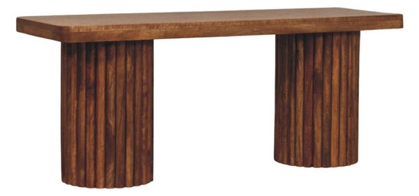 Lavice Astoria z masivního mangového dřeva, 110 × 35 × 45 cm