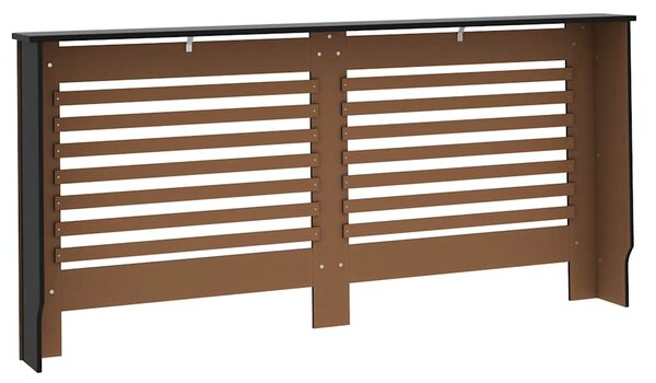 Kryt na radiátor černý 172 x 19 x 81,5 cm MDF 288189