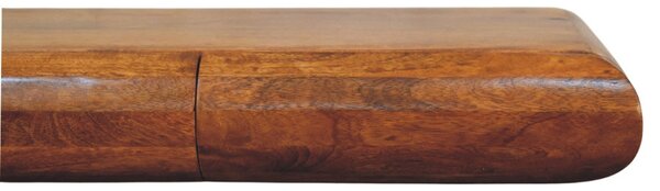 Konzolový stolek Solis na stěnu z masivního mangového dřeva, 110 × 32 × 12 cm