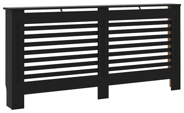Kryt na radiátor černý 172 x 19 x 81,5 cm MDF 288189