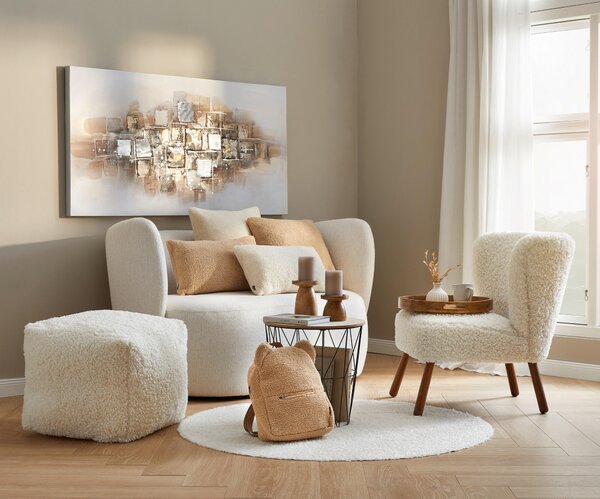 ODKLÁDACÍ STOLEK, přírodní barvy, černá Ambia Home - Odkládací stolky