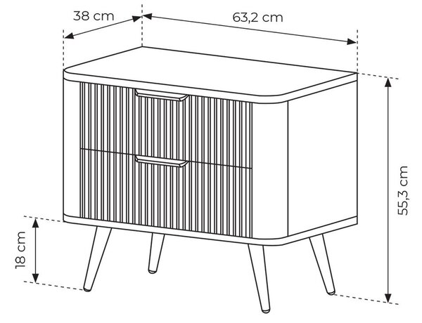 Ložnice LANTE b | sestava A | 3 díly | béžová/zlatá