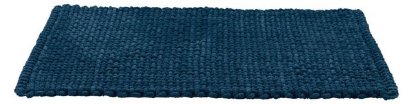 Tmavě modrá textilní koupelnová předložka 50x80 cm Covelo – Wenko