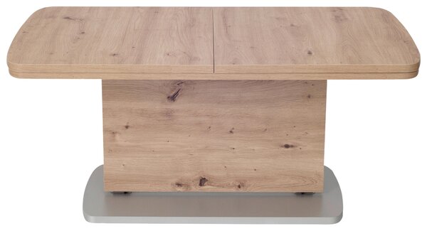 KONFERENČNÍ STOLEK, barvy stříbra, barvy dubu, kompozitní dřevo, 110/63/53 cm Venda - Konferenční stolky