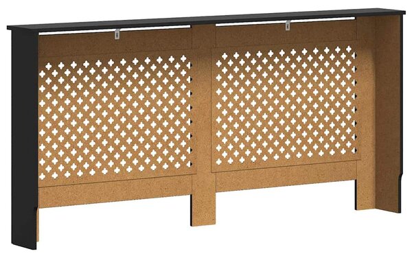 Kryt na radiátor černý 172 x 19 x 81,5 cm MDF 288198