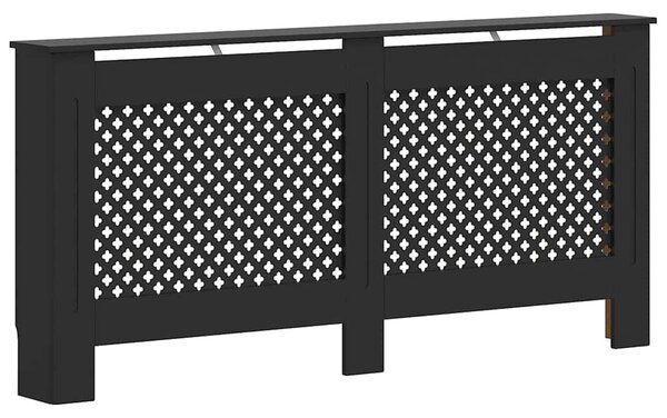 Kryt na radiátor černý 172 x 19 x 81,5 cm MDF 288198