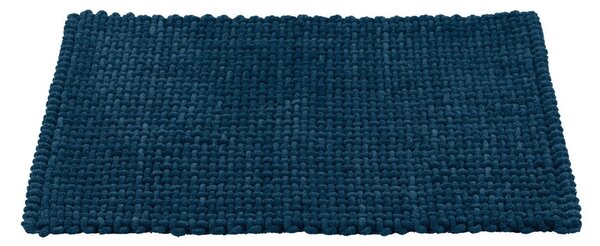 Tmavě modrá textilní koupelnová předložka 50x80 cm Covelo – Wenko