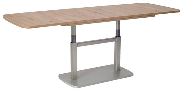 KONFERENČNÍ STOLEK, barvy stříbra, barvy dubu, kompozitní dřevo, 110/63/53 cm Venda - Konferenční stolky