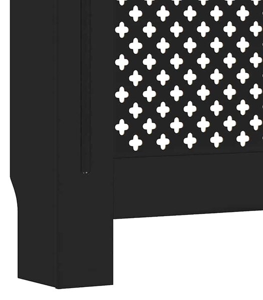 Kryt na radiátor černý 152 x 19 x 81,5 cm MDF 288195