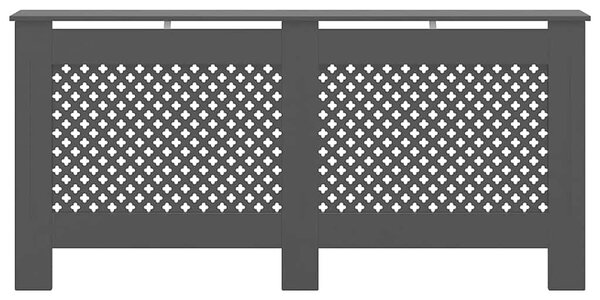 Kryt na radiátor černý 172 x 19 x 81,5 cm MDF 288198