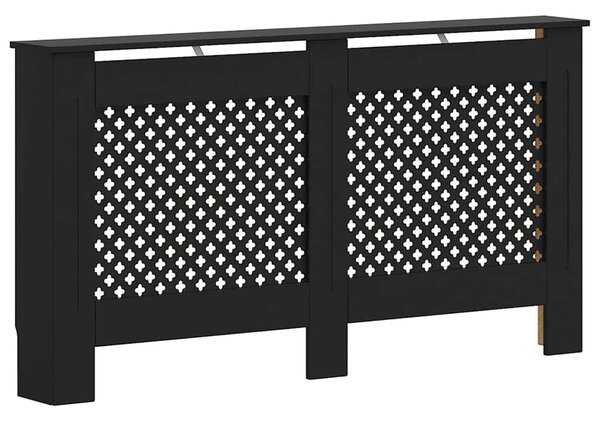 Kryt na radiátor černý 152 x 19 x 81,5 cm MDF 288195