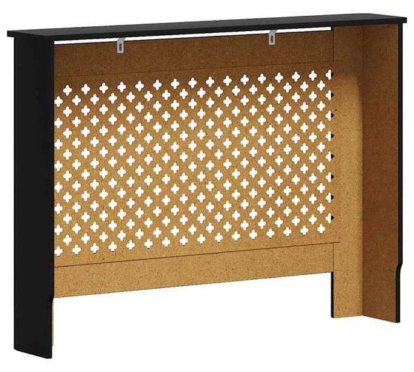Kryt na radiátor černý 112 x 19 x 81,5 cm MDF 288192