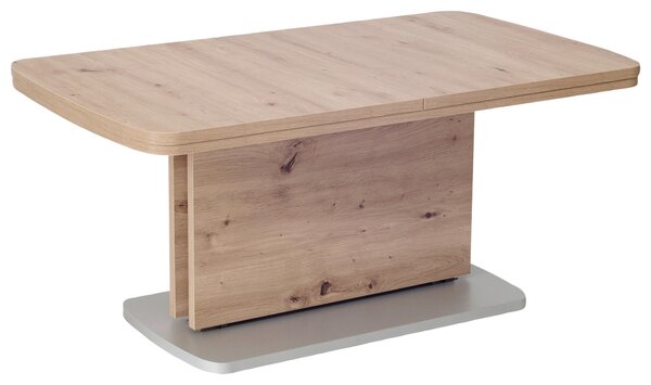 KONFERENČNÍ STOLEK, barvy stříbra, barvy dubu, kompozitní dřevo, 110/63/53 cm Venda - Konferenční stolky