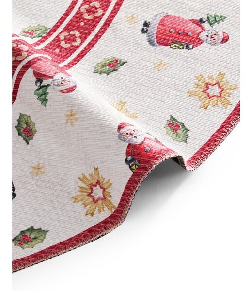 Červený kulatý koberec s vánočním motivem ø 160 cm Toy's Delight Santa Claus – Villeroy&Boch