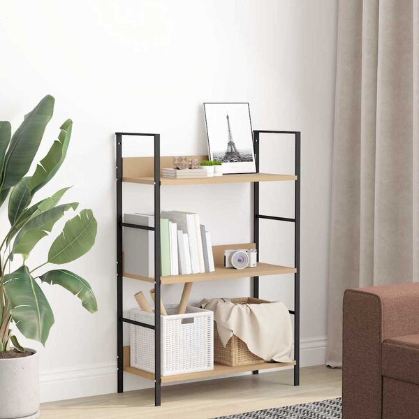 Knihovna se 3 policemi dub 60 x 27,6 x 90,5 cm kompozitní dřevo 288219