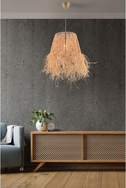 Lustr na lanku VALANCE 1xE27/40W/230V hnědá