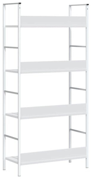 Knihovna se 4 policemi bílá 60x27,6x124,5 cm kompozitní dřevo 288224