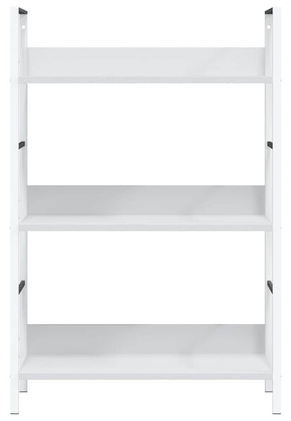 Knihovna se 3 policemi bílá 60x27,6x90,5 cm kompozitní dřevo 288220
