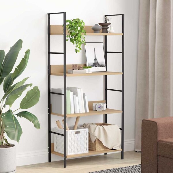 Knihovna se 4 policemi dub 60x27,6x124,5 cm kompozitní dřevo 288223