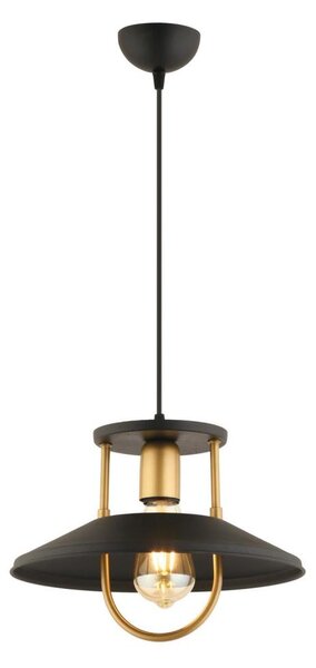 Lustr na lanku 1xE27/40W/230V černá/zlatá