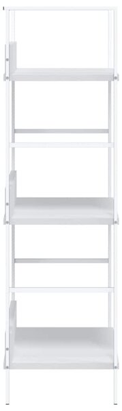 Knihovna se 3 policemi bílá 60x27,6x90,5 cm kompozitní dřevo 288220