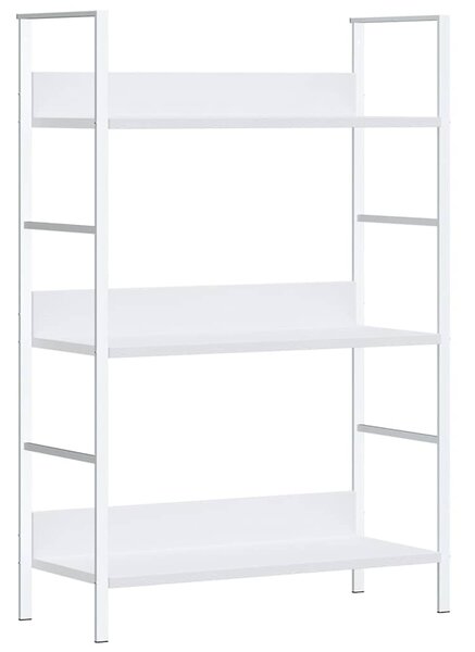 Knihovna se 3 policemi bílá 60x27,6x90,5 cm kompozitní dřevo 288220