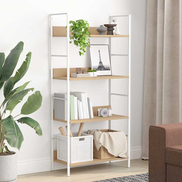 4patrová knihovna dub 60 x 27,6 x 124,5 cm kompozitní dřevo 288225