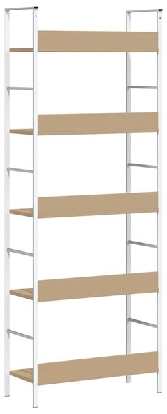 Knihovna s 5 policemi dub 60 x 27,6 x 158,5 cm kompozitní dřevo 288229