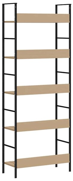 5patrová knihovna dub 60 x 27,6 x 158,5 cm kompozitní dřevo 288227