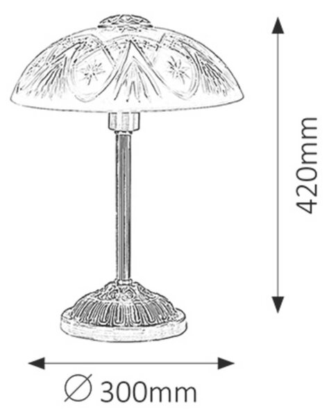 Rabalux stolní lampa Annabella E14 1x MAX 40W bronzová 8634