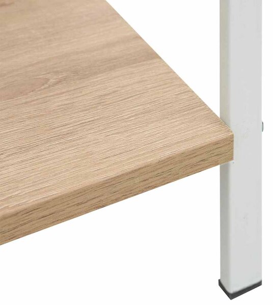 4patrová knihovna dub 60 x 27,6 x 124,5 cm kompozitní dřevo 288225