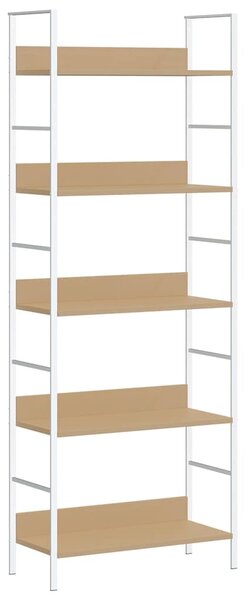 Knihovna s 5 policemi dub 60 x 27,6 x 158,5 cm kompozitní dřevo 288229