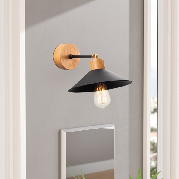 Nástěnné svítidlo MANAVGAT 1xE27/40W/230V hnědá/černá