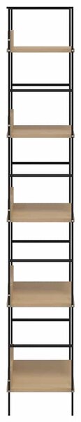 5patrová knihovna dub 60 x 27,6 x 158,5 cm kompozitní dřevo 288227