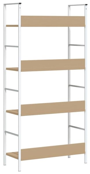 4patrová knihovna dub 60 x 27,6 x 124,5 cm kompozitní dřevo 288225