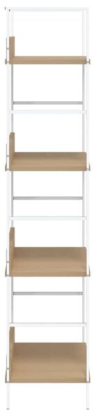 4patrová knihovna dub 60 x 27,6 x 124,5 cm kompozitní dřevo 288225