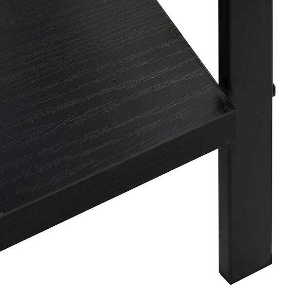 5patrová knihovna černá 60 x 27,6 x 158,5 cm kompozitní dřevo 288226