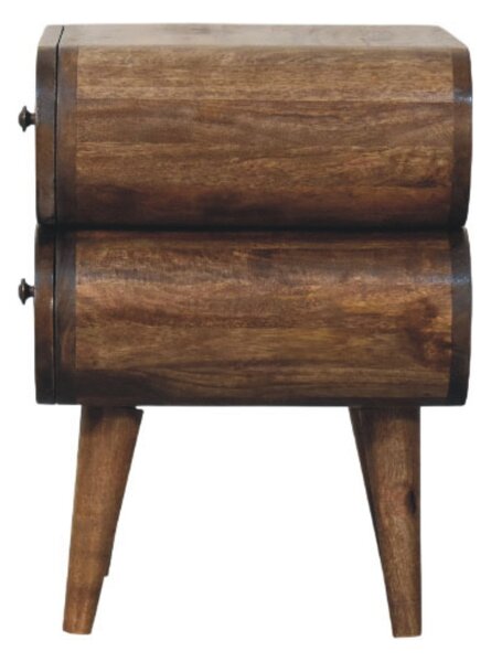 Noční stolek Slimline z masivního mangového dřeva, 45 × 35 × 50 cm