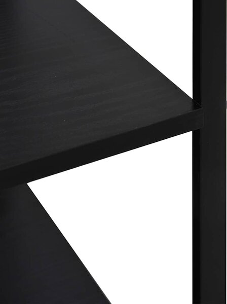 Skříňka na mikrovlnku černá 60 x 39,6 x 123 cm kompozitní dřevo 288238