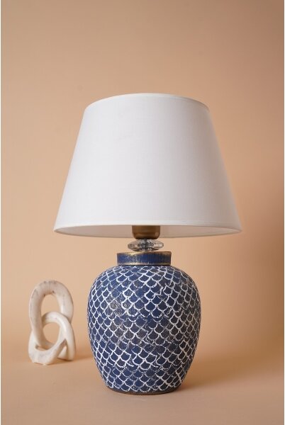 Stolní lampa 1xE27/40W/230V modrá