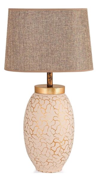 Stolní lampa 1xE27/40W/230V béžová/zlatá