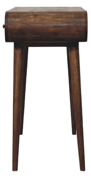 Toaletní stolek Contour se zaoblenými liniemi, 100 × 40 × 80 cm