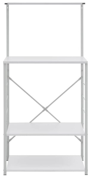 Skříňka na mikrovlnku bílá 60 x 39,6 x 123 cm kompozitní dřevo 288240