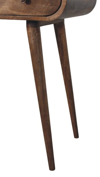 Toaletní stolek Contour se zaoblenými liniemi, 100 × 40 × 80 cm