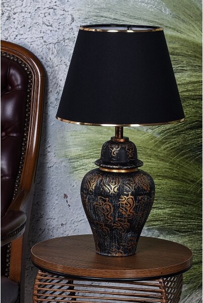 Stolní lampa 1xE27/40W/230V černá