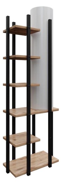 Stojací lampa s poličkami MODA DOR 1xE27/40W/230V černá/hnědá